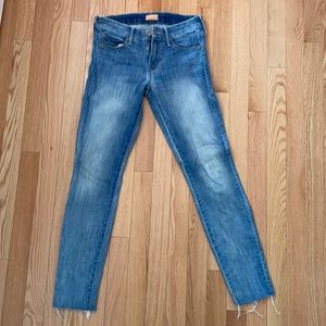 Mother looker ankle fray jeans.